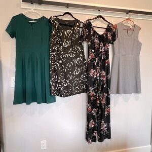 Bundle of 4 dresses for $20 size Large (12/14)
